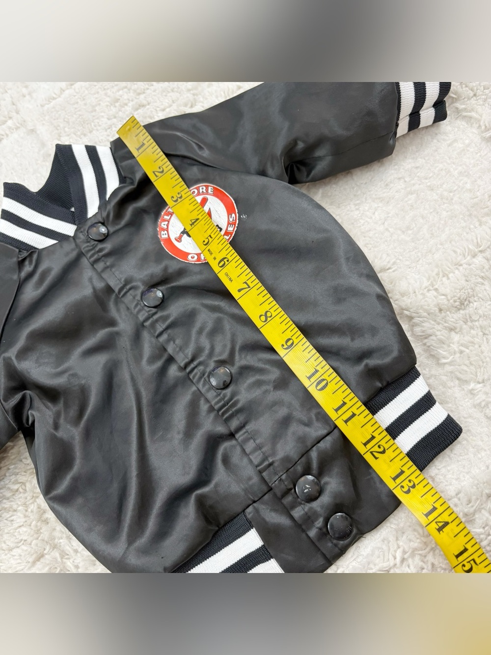 Vintage Locker Line Baltimore Orioles Baseball Jacket 12 Months - Picture 11 of 12